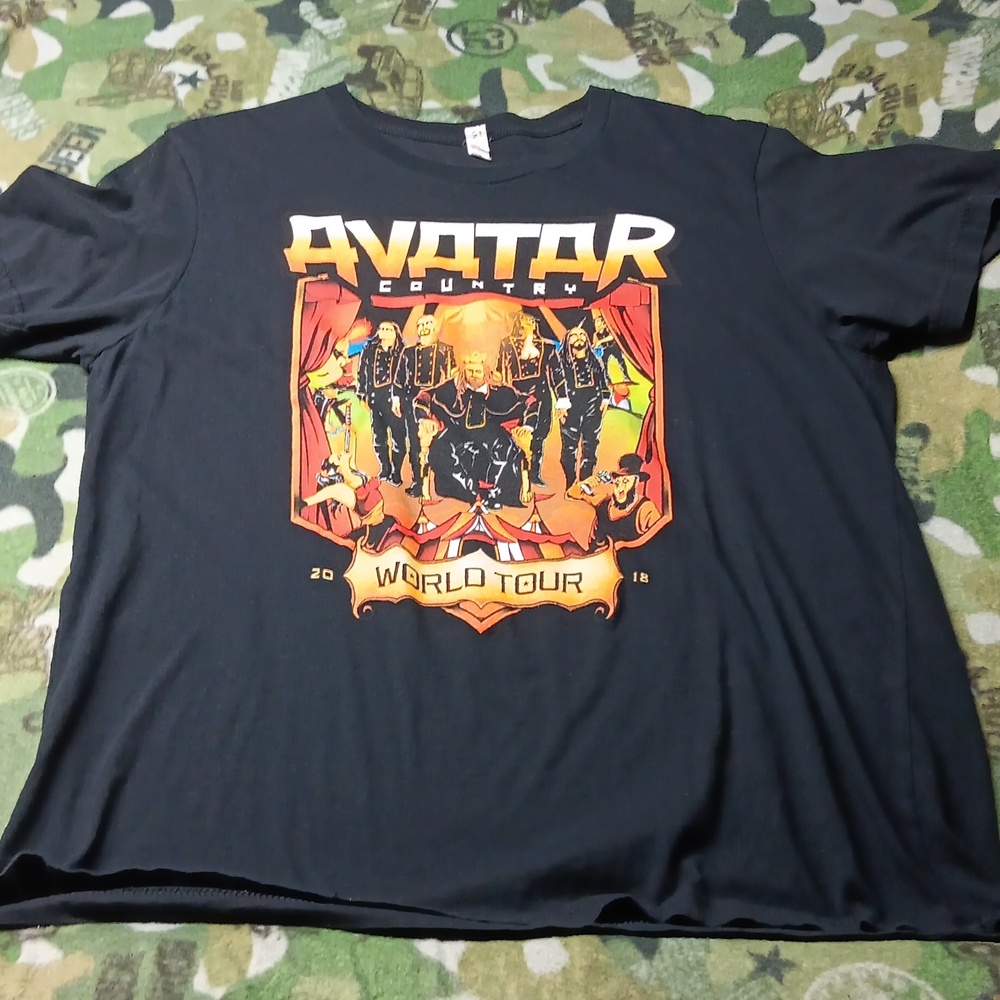 Avatar Band XL 2018 World Tour Black T-Shirt